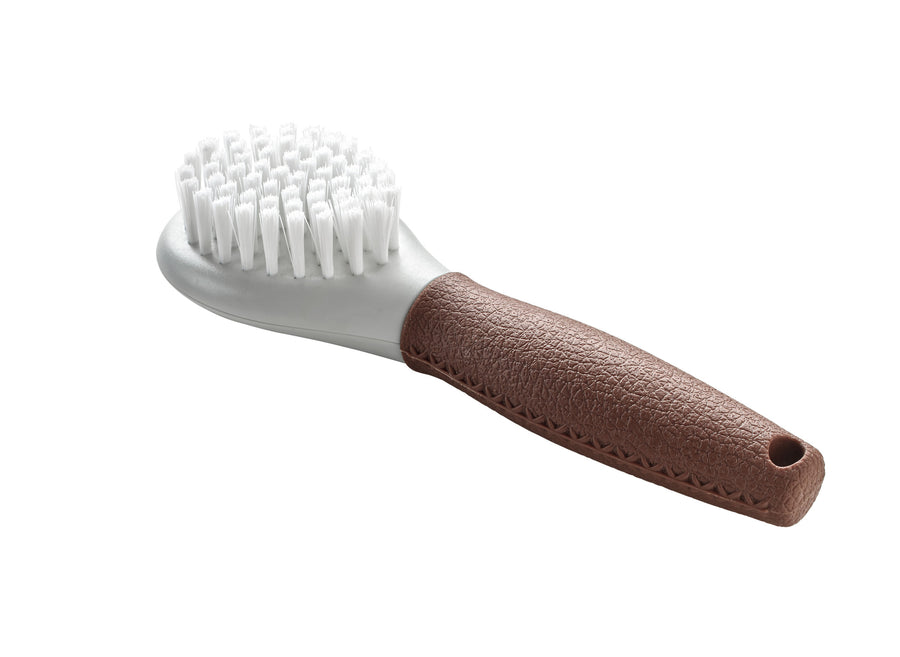 Brush extra soft SPA - Hunter Pet Store -grooming brush suitable for all lengths of coat (short, medium, long) -for shiny coat -soft bristles improve the distribution of natural oils throughout the coat -ergonomically shaped handle in high-quality leather look