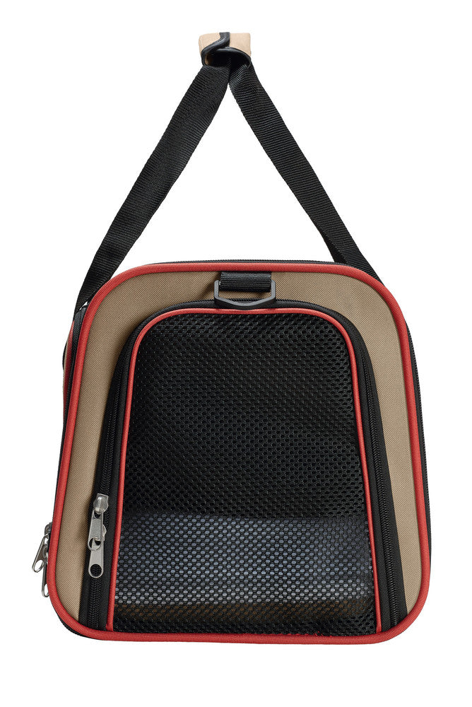 SYDNEY Dog carrier - Hunter Pet Store -carry bag for pets weighing up to 14.5 lb -washable, robust material with mesh inserts for optimum air supply -with carrying handle and detachable, adjustable shoulder strap -the lying surface can be significantly extended with a zipper -possible access from the front, top and sides