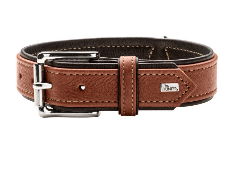 CANADIAN UP Collar - Hunter Pet Store -classic collar for dogs -with premium leather from ecological and socially responsible production -noble and luxurious - for highest demands -particularly soft and supple feel -gentle processing for high wearing comfort
