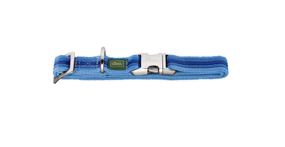 DAVAO Alu-Strong Collar - Hunter Pet Store -extremely soft nylon material -fashionable stripes -robust ALU-STRONG clasp