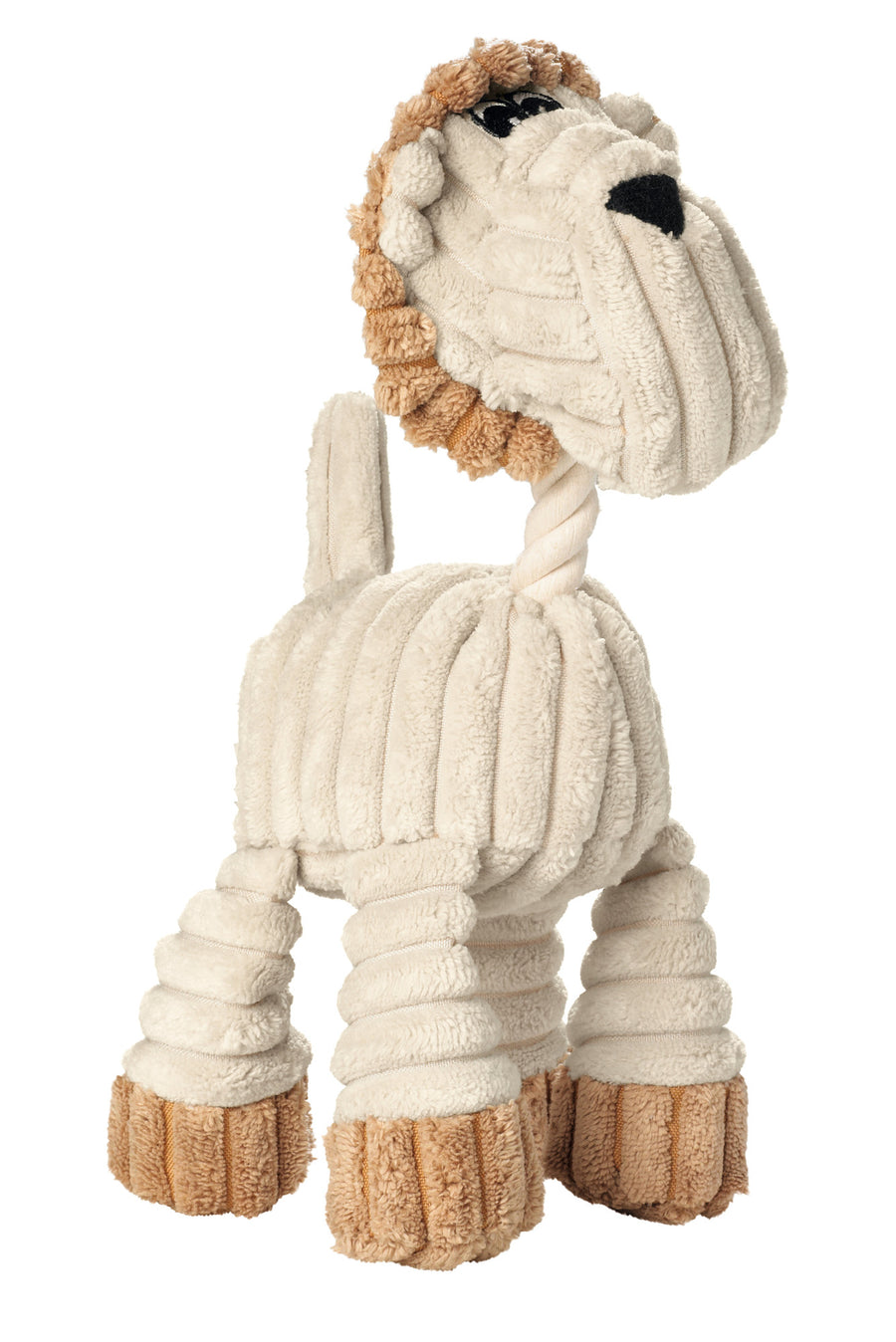 HUGGLY ZOO Lion Dog Toy - Hunter Pet Store -dog toy to cuddle and love -suitable for small and medium-sized dogs -cute design -with tooth-caring rope -without squeaker -washable at 90 °F -9.45 in