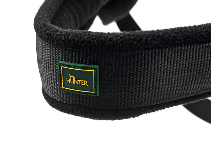 RANGER Norwegian harness - Hunter Pet Store -made of high-quality nylon material with reflective elements -chest and shoulder area padded with fleece -adjustable belly strap -with foldable hand loop -with velcro attachment for individual patches -two velcro inscriptions included, one reflective