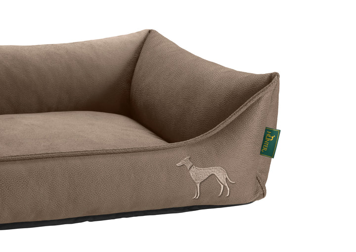 MERIDA Sofa Orthopedic - Hunter Pet Store -Orthopaedic sofa for dogs with joint and back problems -Lying surface with pressure-relieving memory foam flakes -Pleasantly soft feel and elegant look -Anti-slip underside -Removable cover washable at 140 °F -Made in Europe