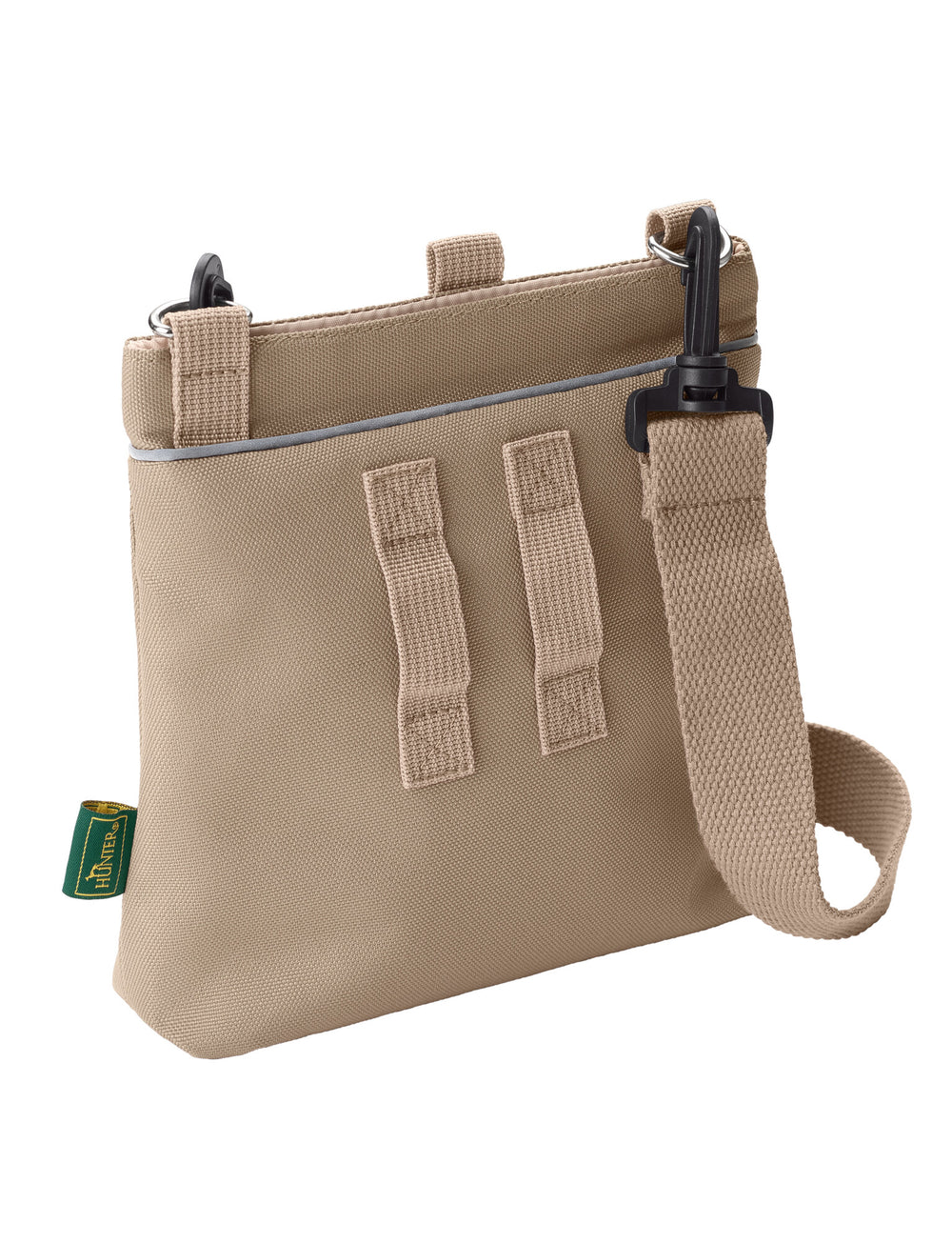 ALVA Treat Bag - Hunter Pet Store -fillable snack bag to hang around or attach to your belt -ideal for storing all kinds of snacks -made of robust, waterproof outer material (100% recycled) -washable inner material (100% recycled) -easy to open and close with magnetic closure -with additional storage options for keys, mobile phone etc. -with all-round reflective piping for additional visibility