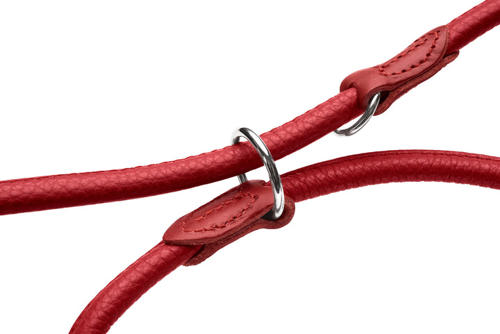 R&S LOVE Adjustable Leash - Hunter Pet Store -soft and round -made of especially soft cow nappa leather -tear-resistant nylon insert -rounded processing fits comfortable in the hand -3-fold adjustable -heart is sewn in by hand -made in Germany