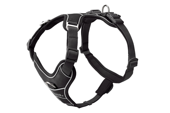 DIVO Up Harness - Hunter Pet Store -Front entry option for head shy dogs -5-way adjustment for ergonomic fit -Comfortable padding with soft, breathable mesh material and neoprene -Highly reflective thanks to 3M™ Scotchlite™ Reflective material and HUNTER logo print -With two D-rings for leashing to the dog's back or chest area -D-ring in the chest area can be "hidden" with a flick of the wrist