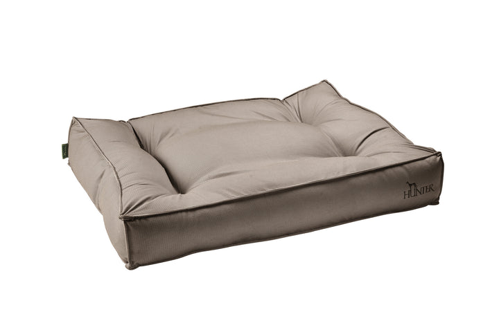 LANCASTER Quilted Bed - Hunter Pet Store -Quilted dog bed for resting and relaxing -Elegant, quiet design with discreet Pepita pattern -With a high, comfortable filling -Pleasant and soft feel -Slip-resistant underside -Cover removable by zipper and washable at 140 °F