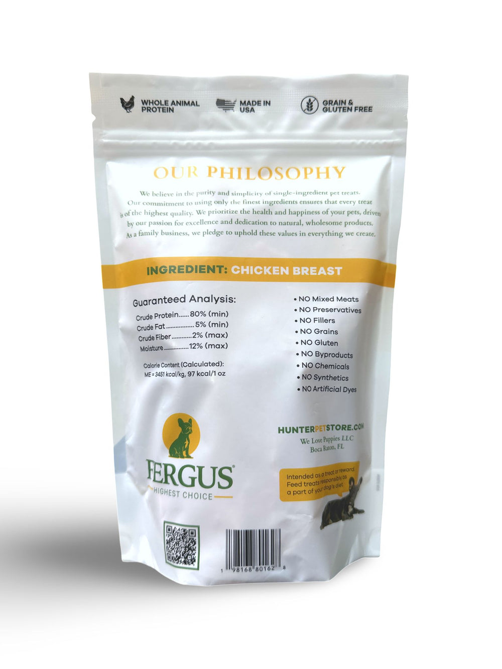 Healthy single-ingredient dog treats