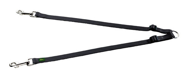 COUPLING Adjustable Leash - Hunter Pet Store -made of high-quality nylon material -enables the handling of two dogs -individually length-adjustable -particularly hard-wearing and easy to clean