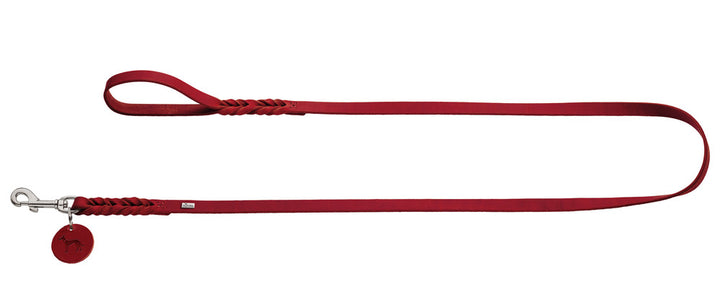SOLID EDUCATION Leash - Hunter Pet Store -particularly tough and hard-wearing leather -hand-braided -with a leather keyring -snap bolt braided into the leather -with hand loop -made in Germany
