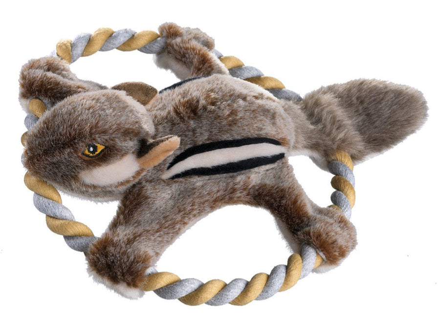 WILDLIFE Squirrel Circle Dog toy - Hunter Pet Store -realistic looking dog toy -wild animal optics -with squeaker -washable at 90 °F -11.81 in
