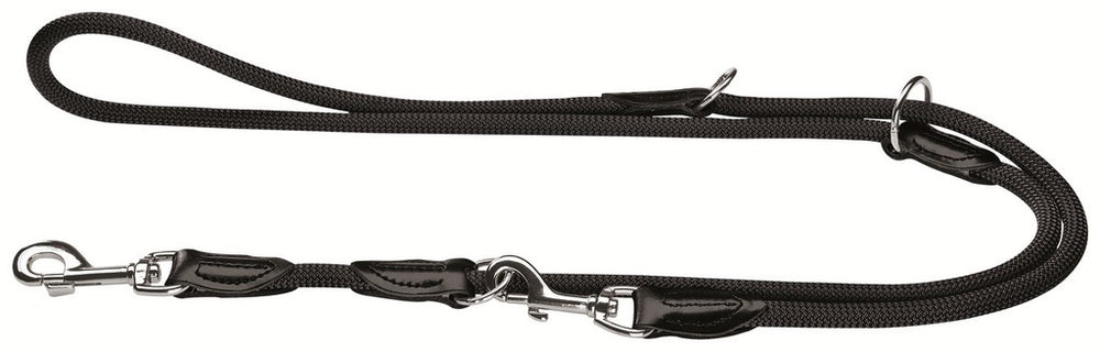 FREESTYLE Adjustable Leash - Hunter Pet Store -rope made of durable polyamide -leather caps -3-fold adjustable -easy care
