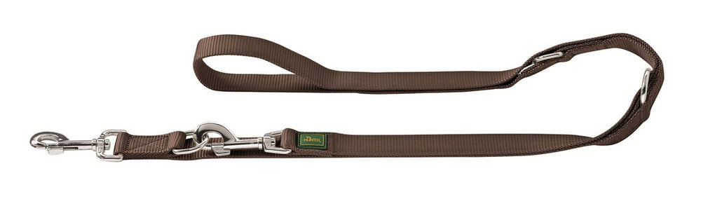 NYLON Basic Adjustable Leash - Hunter Pet Store -made of high-quality nylon material-particularly hard-wearing and easy to clean-3-fold adjustable