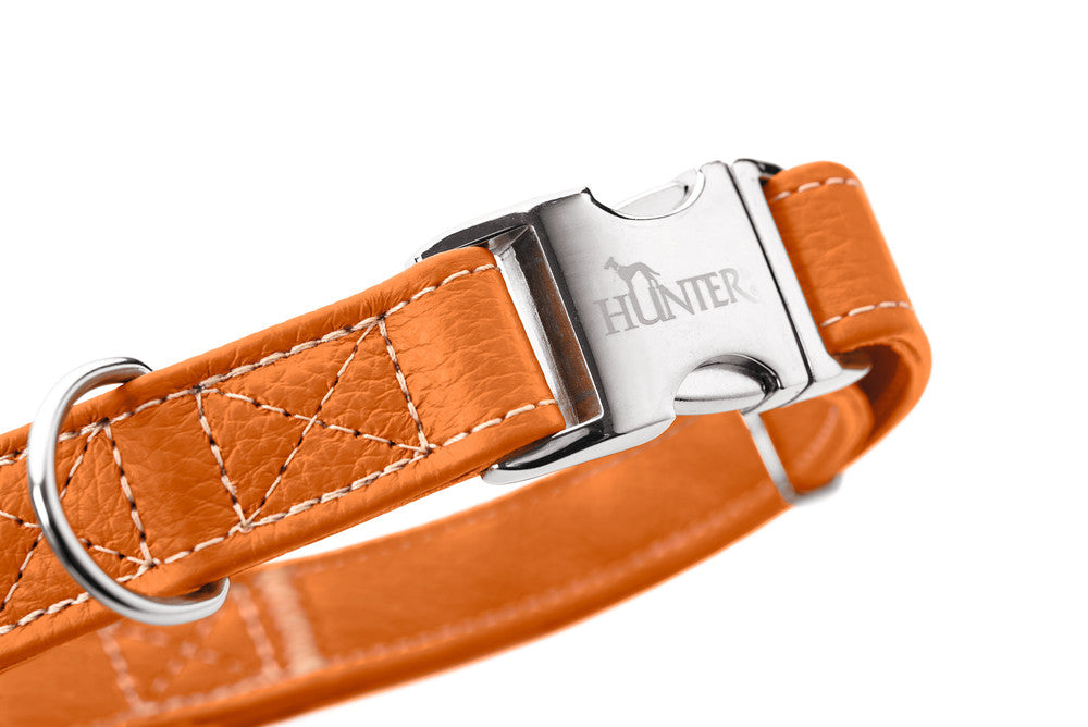 CANNES Alu-Strong Collar - Hunter Pet Store -especially soft cow nappa leather -robust fastener made of aluminum -stepless adjustable -made in Germany