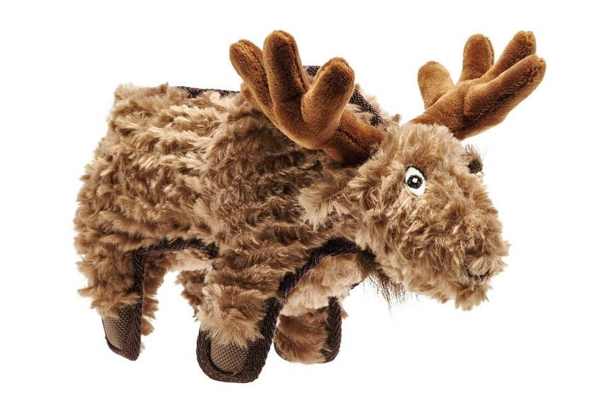 KAMERUN Elk Dog toy - Hunter Pet Store -cute dog toy to play, cuddle and love -funny look for exciting fun -the shape makes it easy to pick up and retrieve -with reinforced seams for more stability -animating mix of materials, including cuddly plush fabric -11.4 in