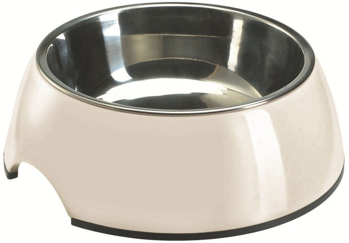 COLOR Bowl - Hunter Pet Store -feeding or drinking bowl with melamine -with removable stainless steel bowl -classic-modern design -slip-resistant rubber rim on the bottom -long-lasting, shock and scratch resistant -easy to clean and dishwasher safe -food safe