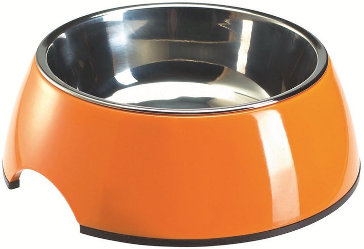 COLOR Bowl - Hunter Pet Store -feeding or drinking bowl with melamine -with removable stainless steel bowl -classic-modern design -slip-resistant rubber rim on the bottom -long-lasting, shock and scratch resistant -easy to clean and dishwasher safe -food safe