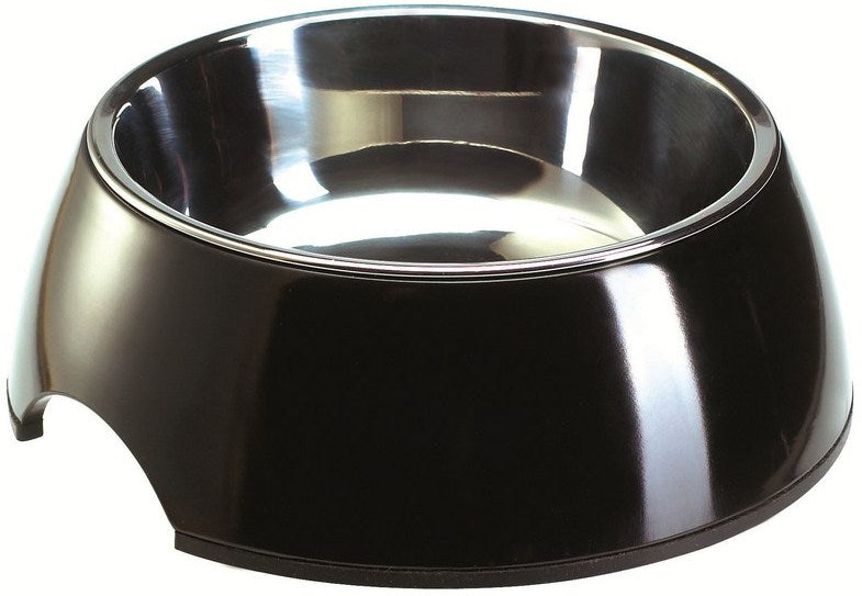 COLOR Bowl - Hunter Pet Store -feeding or drinking bowl with melamine -with removable stainless steel bowl -classic-modern design -slip-resistant rubber rim on the bottom -long-lasting, shock and scratch resistant -easy to clean and dishwasher safe -food safe