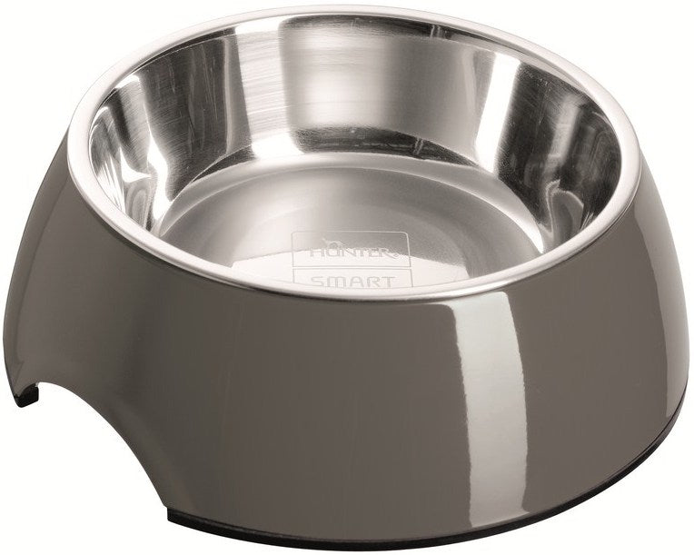 COLOR Bowl - Hunter Pet Store -feeding or drinking bowl with melamine -with removable stainless steel bowl -classic-modern design -slip-resistant rubber rim on the bottom -long-lasting, shock and scratch resistant -easy to clean and dishwasher safe -food safe