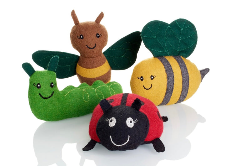 FLORENZ Caterpillar Dog toy - Hunter Pet Store -cute toy in insect look, without squeaker -for small and medium-sized dogs -pleasantly grippy material mix -for playing, cuddling and loving -made from up-cycled outer material and recycled filling -washable at 90 °F -7.09 in