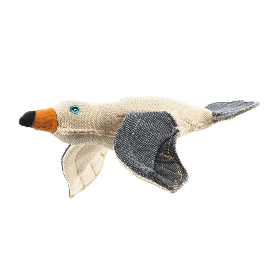 CANVAS Seagull Dog toy - Hunter Pet Store -dog toy for playing, cuddling and loving -suitable for medium to large dogs -detailed animal look with a rough look and raw edge seams -with squeaker -washable at 90 °F