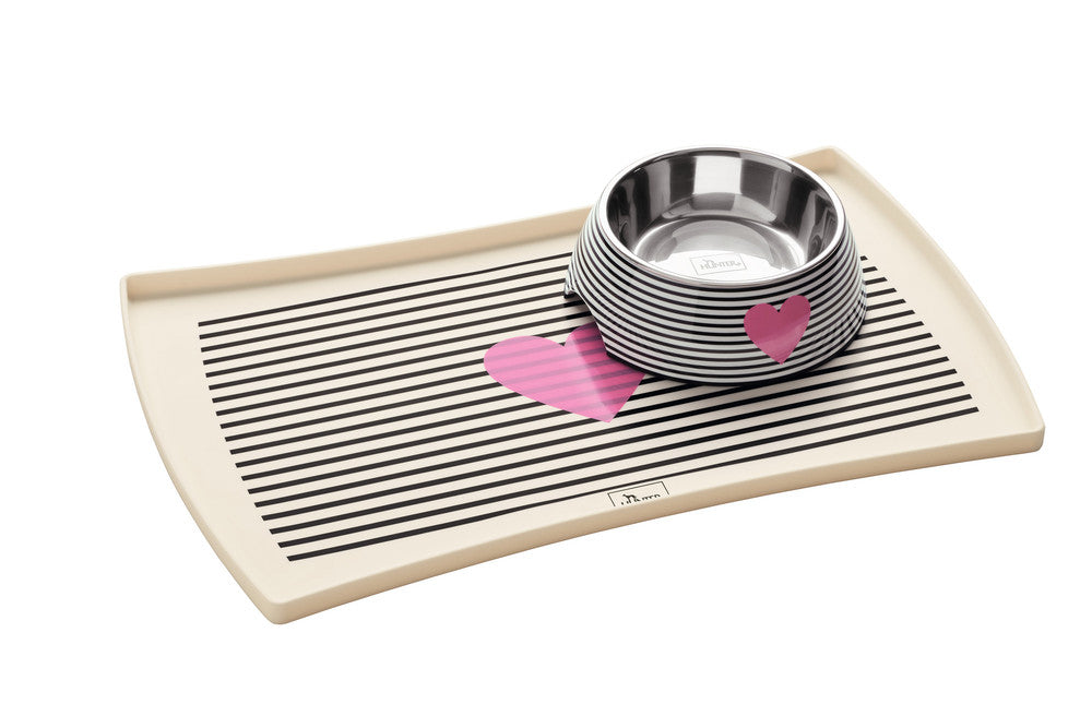 BIRI Bowl - Hunter Pet Store -feeding or water bowl with melamine casing -with removable stainless steel bowl -melamine: high impact and scratch resistance -anti-slip due to rubber feet -easy-care and dishwasher safe -food safe