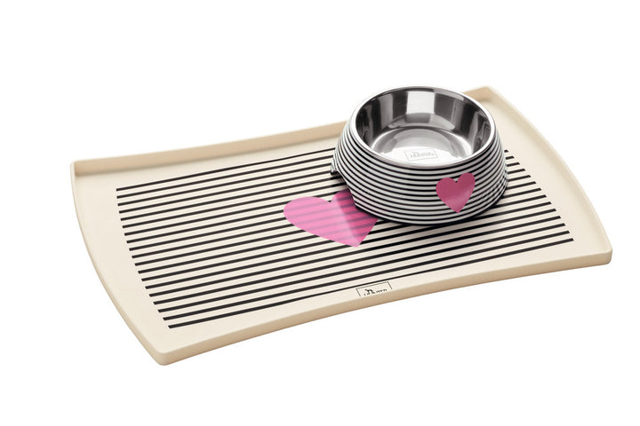 BIRI Bowl - Hunter Pet Store -feeding or water bowl with melamine casing -with removable stainless steel bowl -melamine: high impact and scratch resistance -anti-slip due to rubber feet -easy-care and dishwasher safe -food safe
