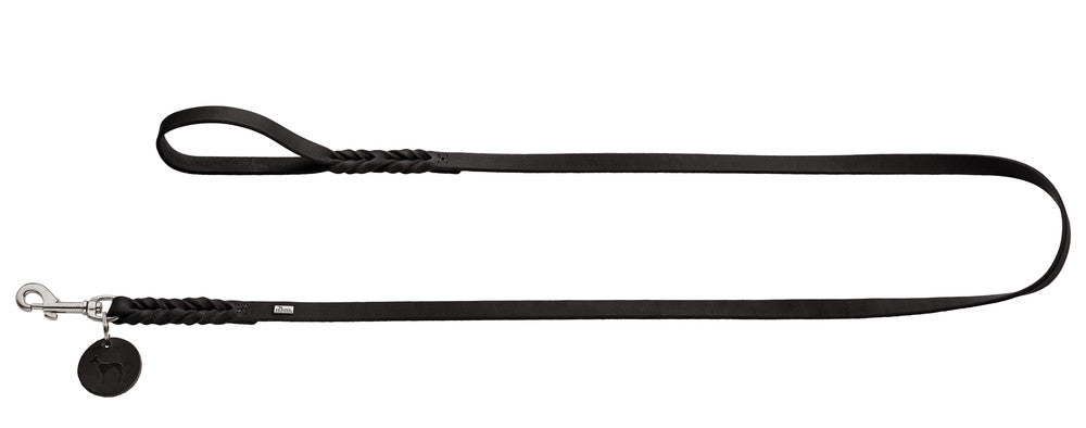 SOLID EDUCATION Leash - Hunter Pet Store -particularly tough and hard-wearing leather -hand-braided -with a leather keyring -snap bolt braided into the leather -with hand loop -made in Germany