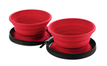 Load image into Gallery viewer, Collapsible Travel Bowls LIST (red)