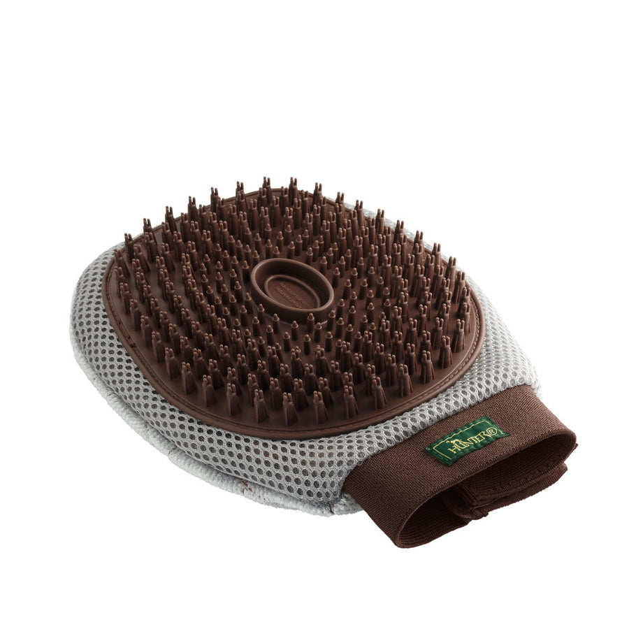 Grooming Glove SPA - Hunter Pet Store -care glove for all types of fur -wash and massage your dog at the same time -features an opening for adding shampoo -fabric surface to remove hairs from clothes and furniture -universal glove size