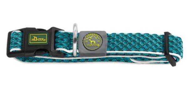 HILO Collar - Hunter Pet Store -lightweight collar for leisure or sporting activities -with click closure -optimum fit infinitely adjustable -with reflective elements -soft, air-permeable and breathable -cooling effect possible with the help of water -easy-care and quick-drying