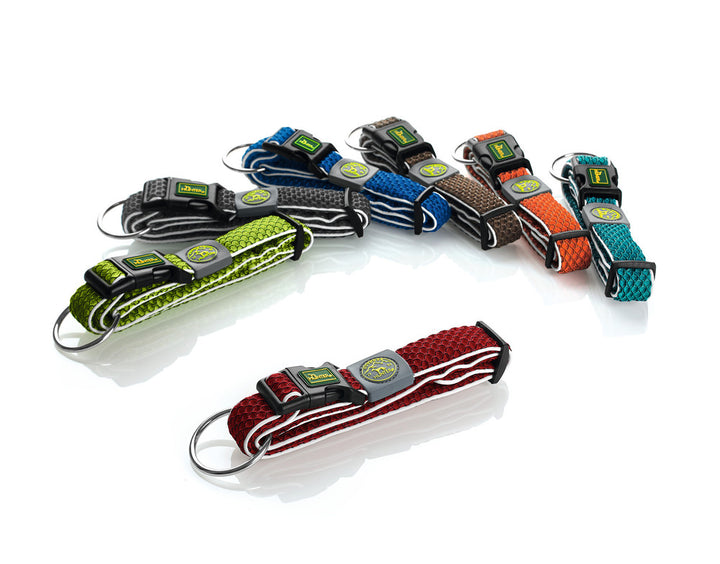 HILO Collar - Hunter Pet Store -lightweight collar for leisure or sporting activities -with click closure -optimum fit infinitely adjustable -with reflective elements -soft, air-permeable and breathable -cooling effect possible with the help of water -easy-care and quick-drying
