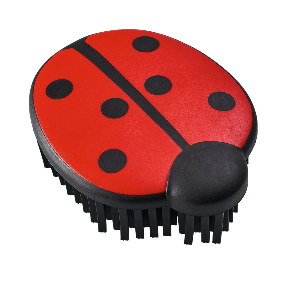 LADYBUG Brush - Hunter Pet Store -handy brush for removing animal hair, dust and dirt -suitable for upholstered furniture, rugs and car seats -can also be used to groom animal fur -flexible rubber bristles in a V shape -washable