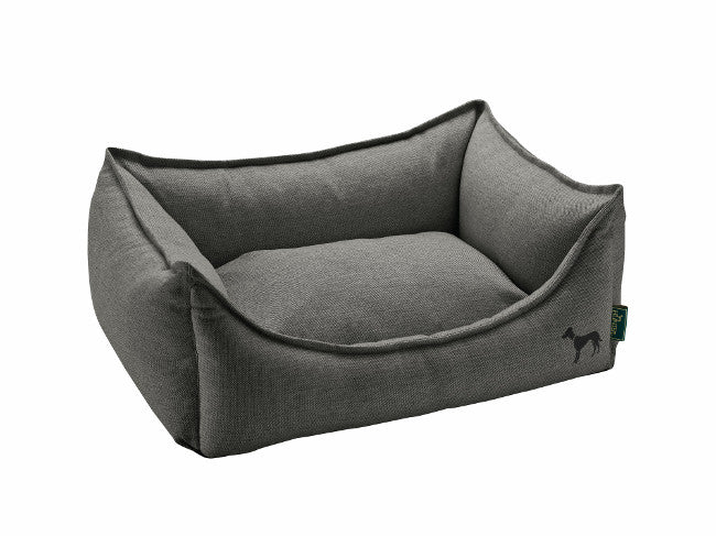 LIVINGSTON Sofa - Hunter Pet Store -Cozy dog sofa with robust structured fabric -Elegant-classic design, with fine HUNTER embroidery -A high rim can support the dog's sense of security -Bulky filling and pleasantly soft feel -Per zipper removable cover -Cover washable at 140 °F