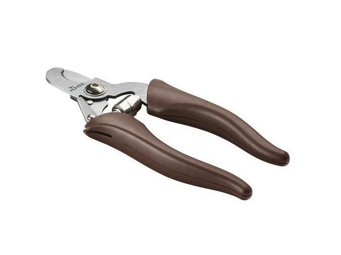 Nail Clipper SPA - Hunter Pet Store -for small dogs and cats, as well as birds and small animals -high-quality steel blade -suitable for particularly tough claws -special catch for safe storage and use -available in two sizes -ergonomic handle with a high-quality leather look
