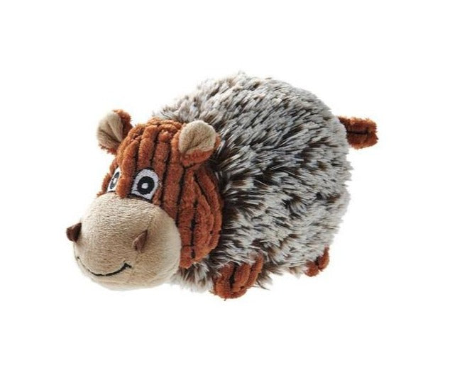 PORI Cow Dog toy - Hunter Pet Store -soft and fluffy outside -sturdy hedgehog ball made from TPR inside -with a squeaker -washable at 86 °F