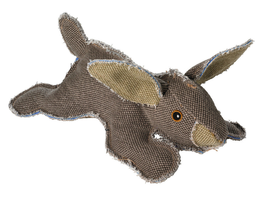 CANVAS Rabbit Dog toy - Hunter Pet Store -dog toy for playing, cuddling and loving -suitable for medium to large dogs -detailed animal look with a rough look and raw edge seams -with squeaker -washable at 86 °F
