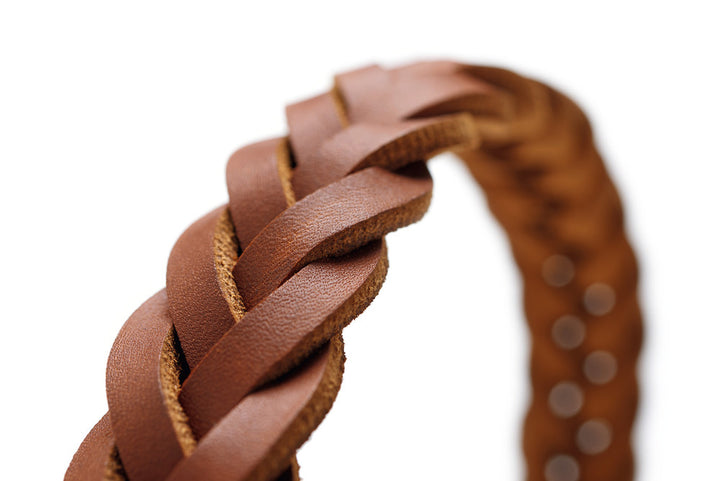 SOLID EDUCATION Special Collar - Hunter Pet Store -cow leather -hand-braided -made from a single piece of leather -made in Germany