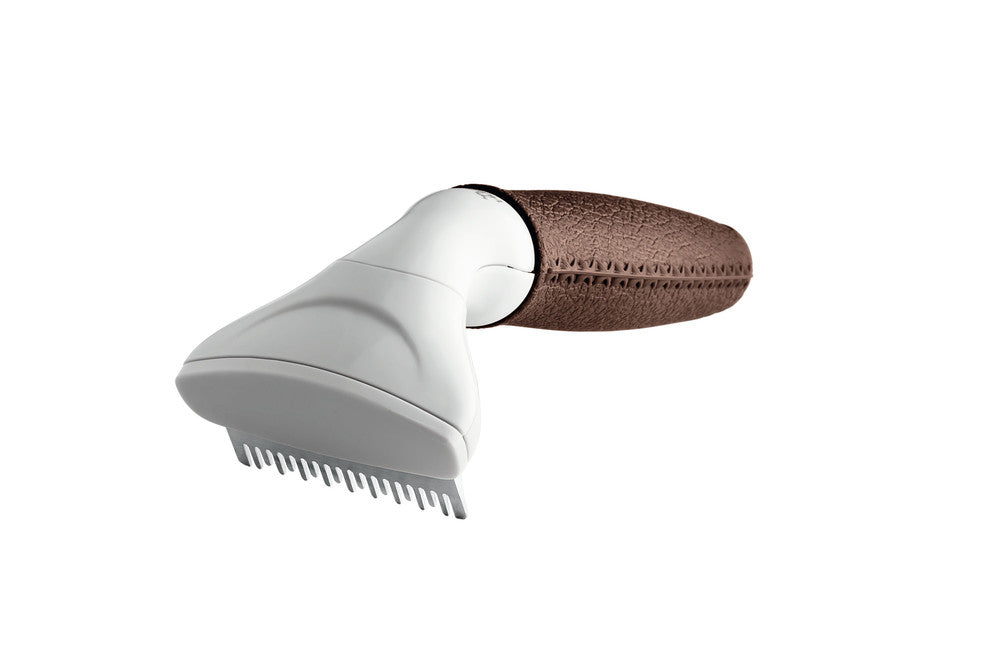 De-Felting Currycomb SPA - Hunter Pet Store -suitable for dogs with medium-length and long hair and horses -innovative high-quality steel blade, Special Blade -removes loose hair and dander from the top coat and undercoat -ergonomic handle